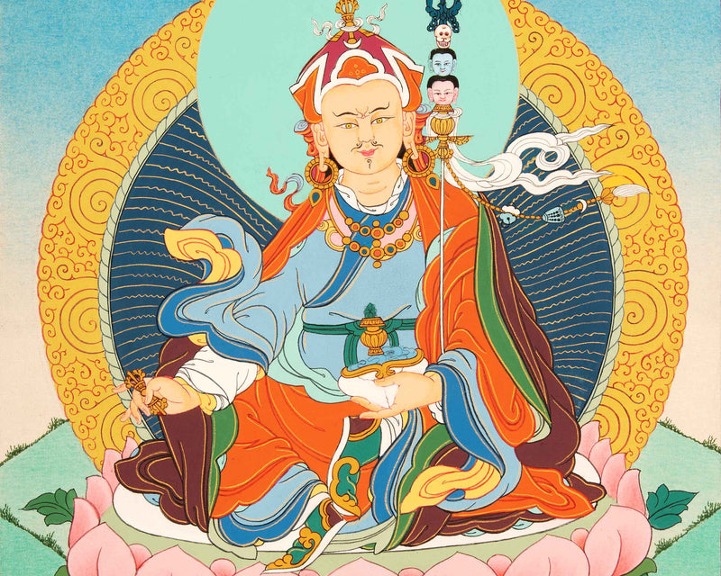 Guru Rinpoche Meditation Thangka | Traditional Buddhist Art