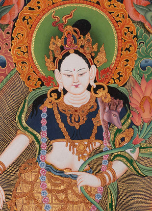 Padmapani Lokeshvara Print | Quality Thangka Painting