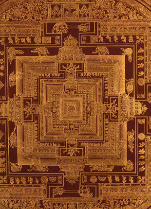 Gold Style Mandala | Buddhist Mandala Thangka