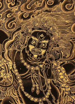 Vajrapani Thangka | Religious Buddhist Artwork