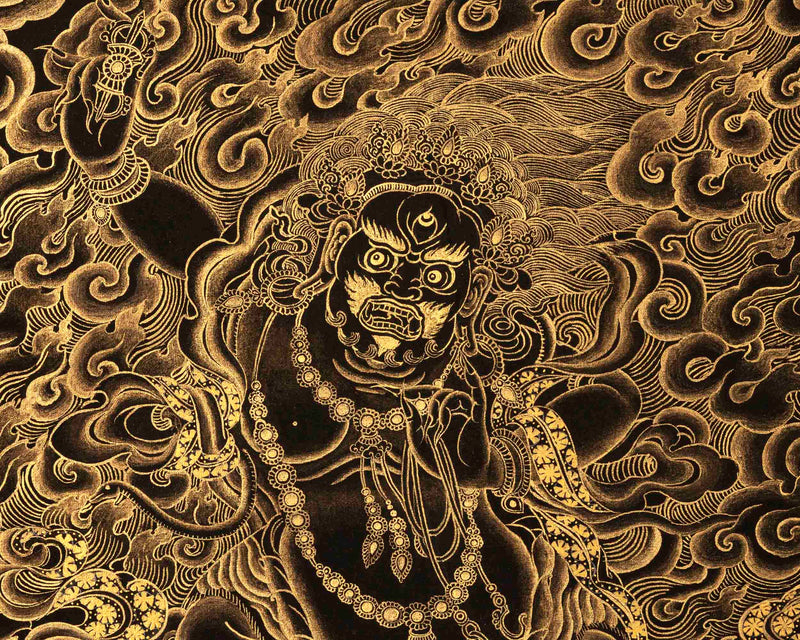 Vajrapani Thangka | Religious Buddhist Artwork
