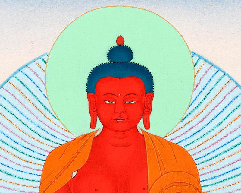Buddha Amitabha Thangka | Tibetan Hand Painted Art