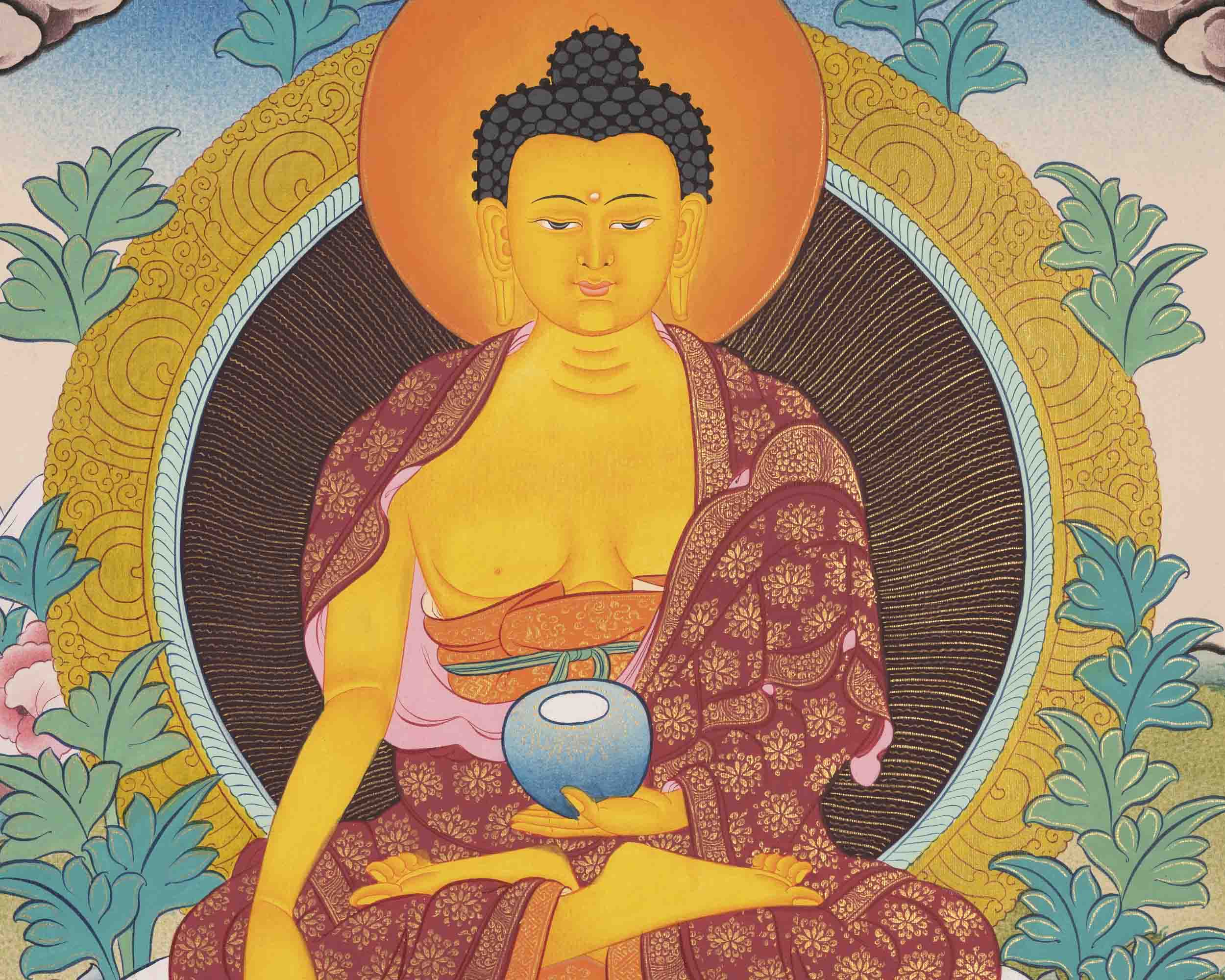 Shakyamuni Buddha Thangka | Wall Hanging Decoration Art