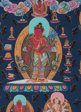 108 Chengrezig Thangka | Traditional Tibetan Art | Wall Decors