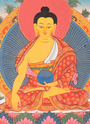 Shakyamuni Buddha Thangka | Traditional Painting | Wall Decors
