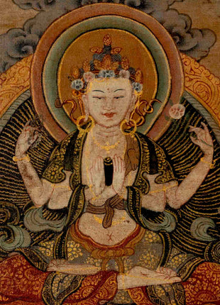 Chengrezig Avalokitesvara Thangka | Wall Decoration Painting