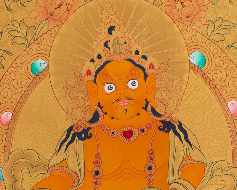 Dzambala Thangka Painting | Traditional Himalayan Art