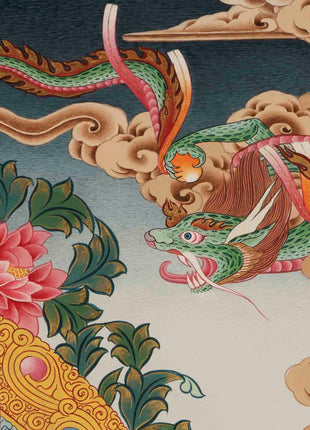 Chenresig Bodhisattva Thangka | Original Hand Painted Arya Bodhisattva Art