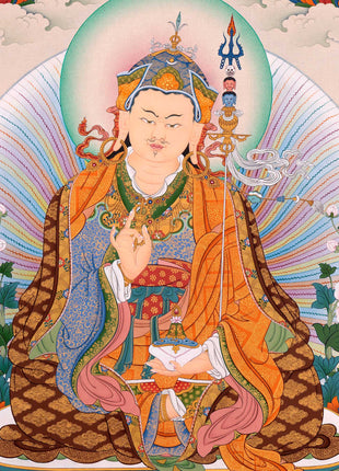 guru rinpoche thangka print