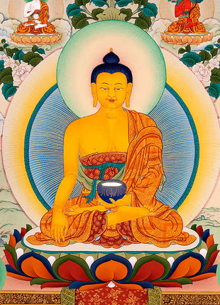 Traditionally Hand-Painted 35 Buddhas Thangka | Himalayan Tibetan Buddhist Art