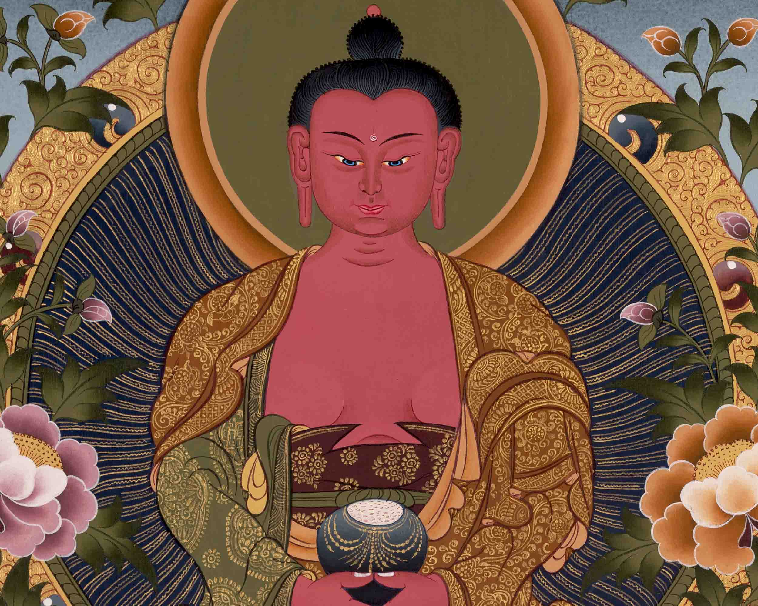 Amitabha Buddha Art | Traditional Tibetan Thangka | Wall Decors