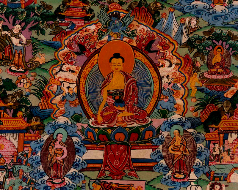 Religious Buddha Life Story | Wall Decors | Buddhist Thangka