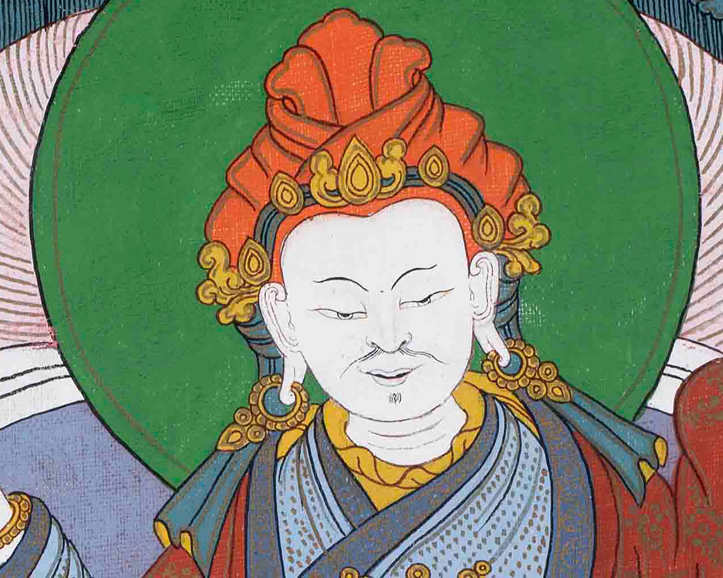 The Majesty of King Dza Thangka | Traditional Buddhist painting