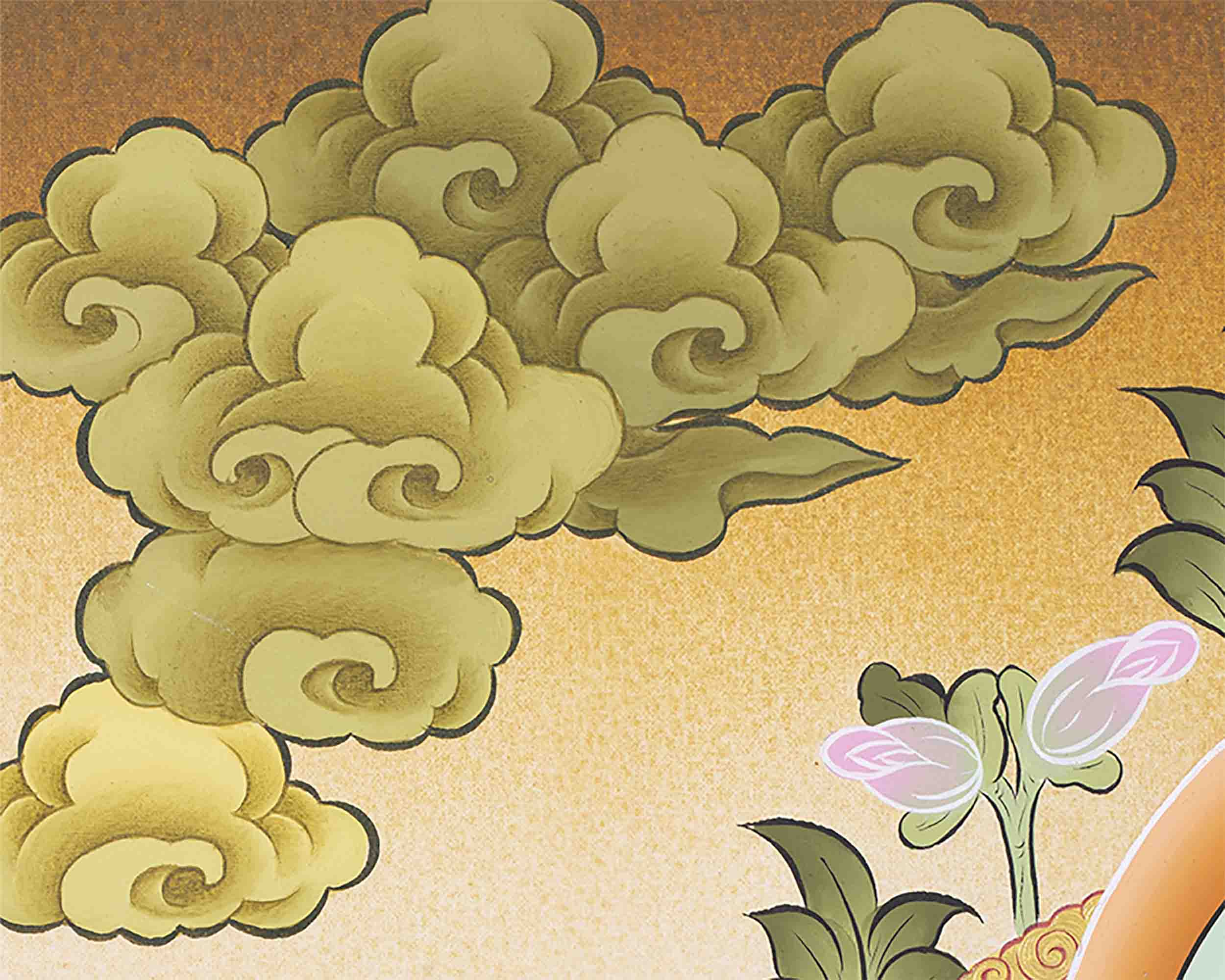 Red Amitayus Buddha | Art Painting