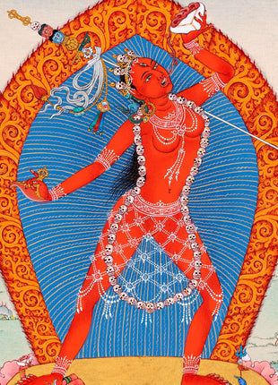 Vajrayogini Dakini Thangka | Hand Painted Tibetan Art