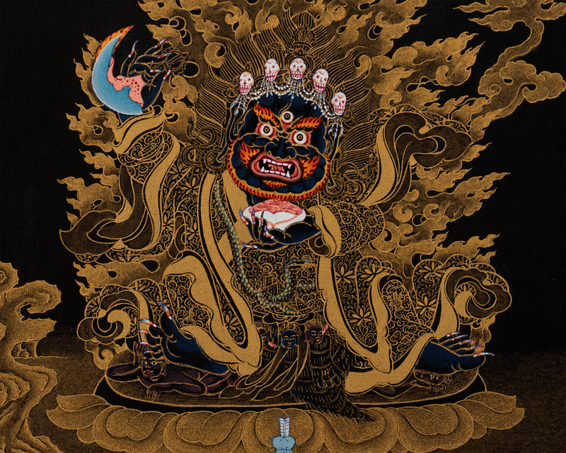 Kagyu Mahakala Bernagchen | Tibetan Thangka