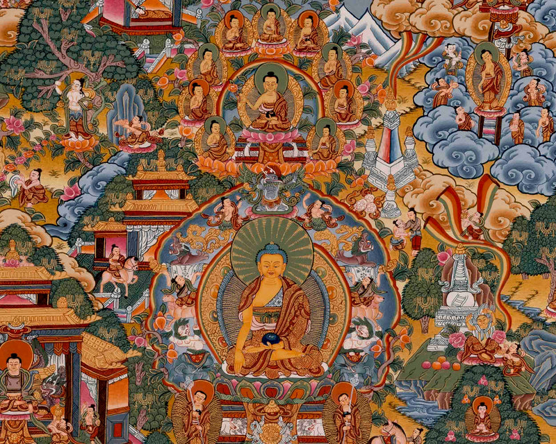 Buddhist Life Story Of Buddha | Wall Decors
