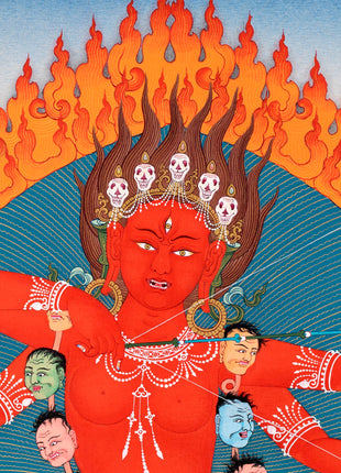 Traditional Kurukulla Thangka | Dakini | Buddhist Painting