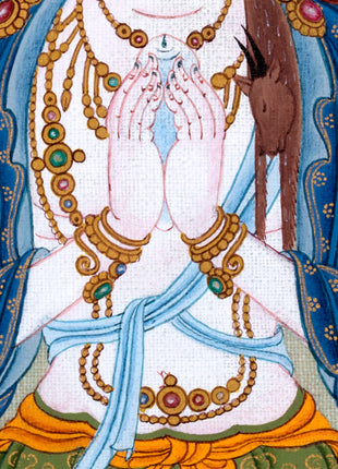 Avalokiteshvara | Chenrezig Buddha Hand-Painted Thangka