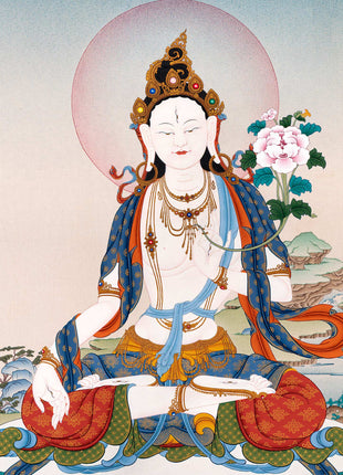 thangka print white tara