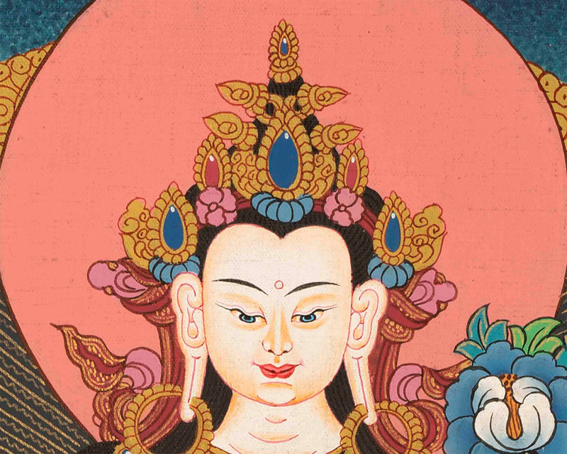 Chenrezig Bodhisattva Thangka | Shrine Room Decor