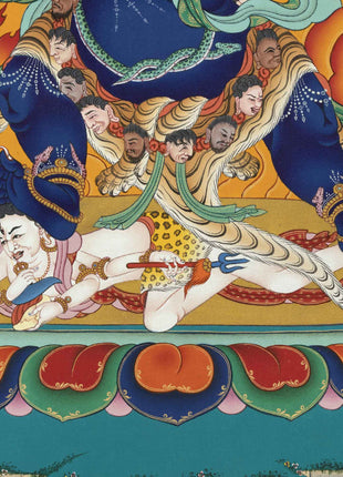 Vajrapani Buddha Thangka Print For Mindfulness | Giclee Print As Living Room Decor