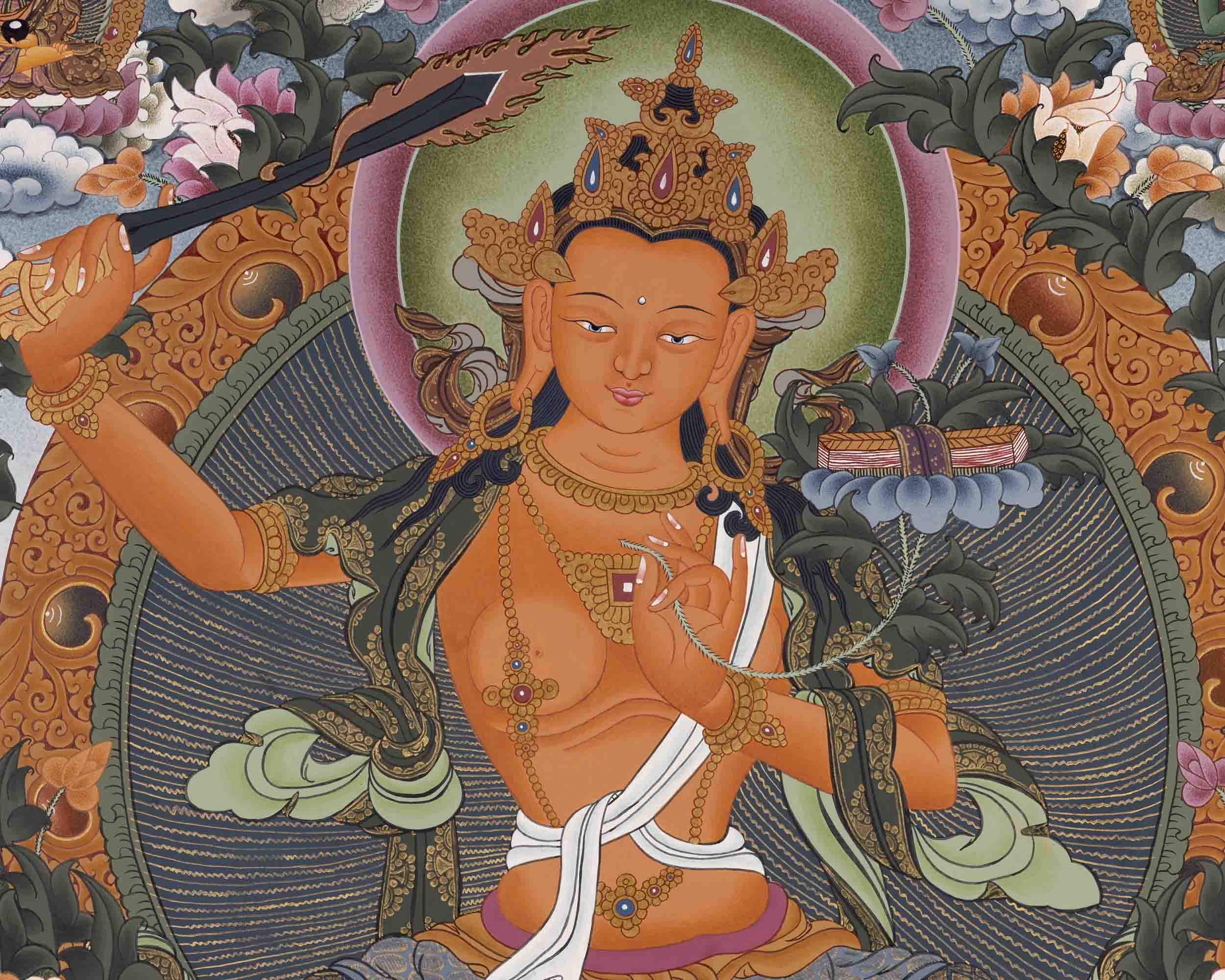 Bodhisattva Manjushree Thangka | Art Painting