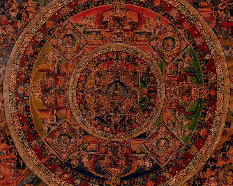 Shakyamuni Buddha Mandala Thangka | Traditional Tibetan Thangka
