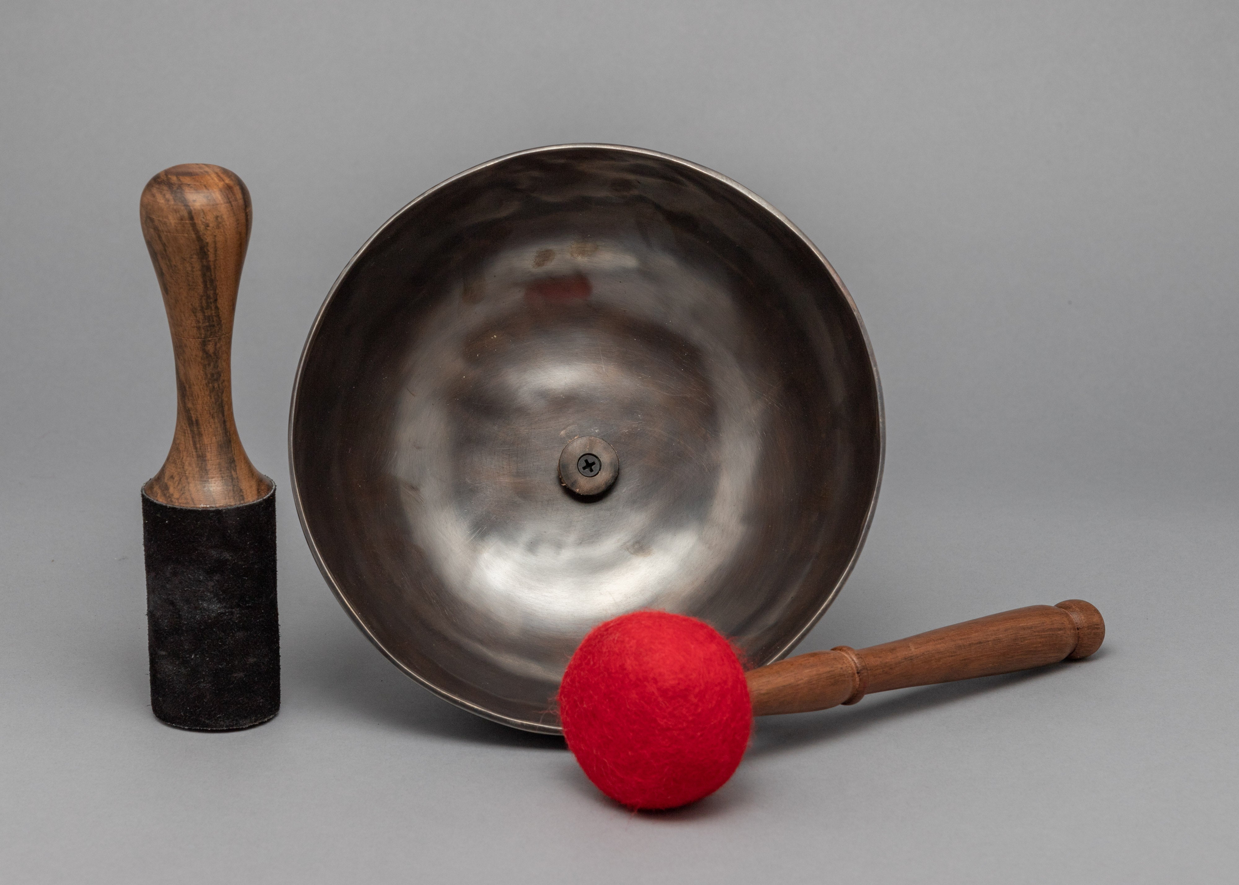 Throat Chakra Singing Bowl | Wooden Handle Bowl