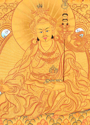Guru Rinpoche Thangka | Hand Painted Buddhist Art | Wall Decors