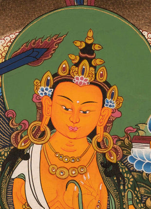Manjushri Deity Thangka | Wall Hanging Decors