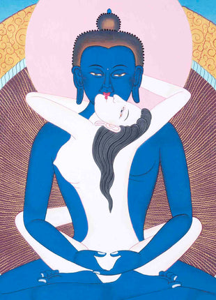 Yab Yum Buddha Thangka | Samantabhadra | Traditional Wall Decors