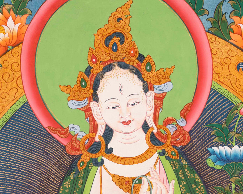 White Tara Thangka | Buddhist Gift Ideas