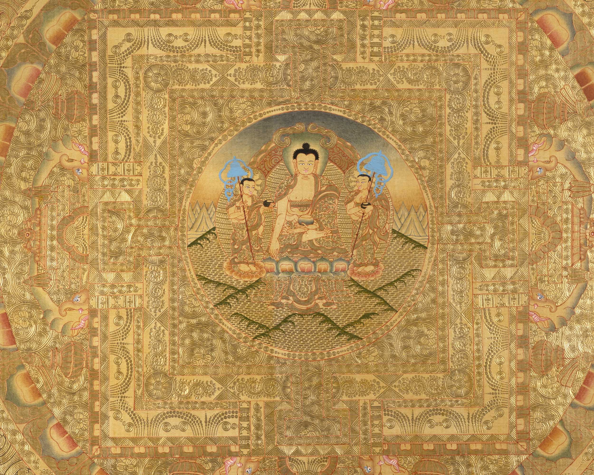 Shakyamuni Buddha Thangka | Mandala Wall Hanging