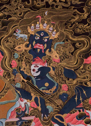 Palden Lhamo | Traditional Tibetan Thangka | Religious Wall Decors