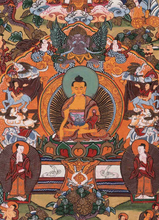 Life Story Of Buddha | Vintage Thangka Art | Wall Decors