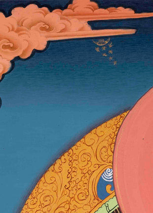 Thangka Of Medicine Buddha | 5 Dhyani Buddha | Religious Wall Decor