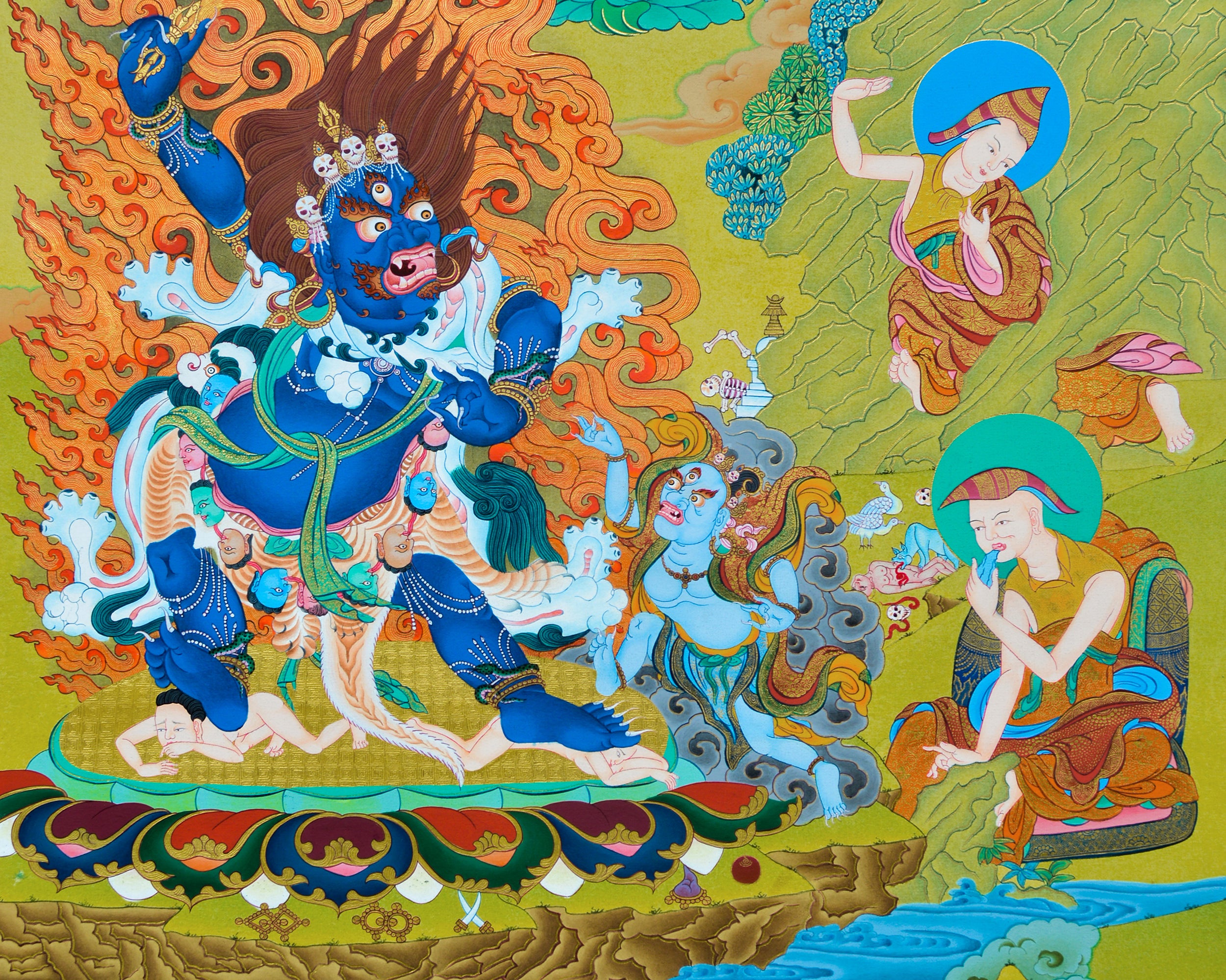 Senge Dragok Thangka