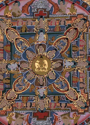 Buddha Mandala Thangka | Handmade Sacred Thangka Painting