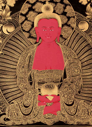 Amitabha Buddha Thangka | Handpainted Art | Religious Gifts