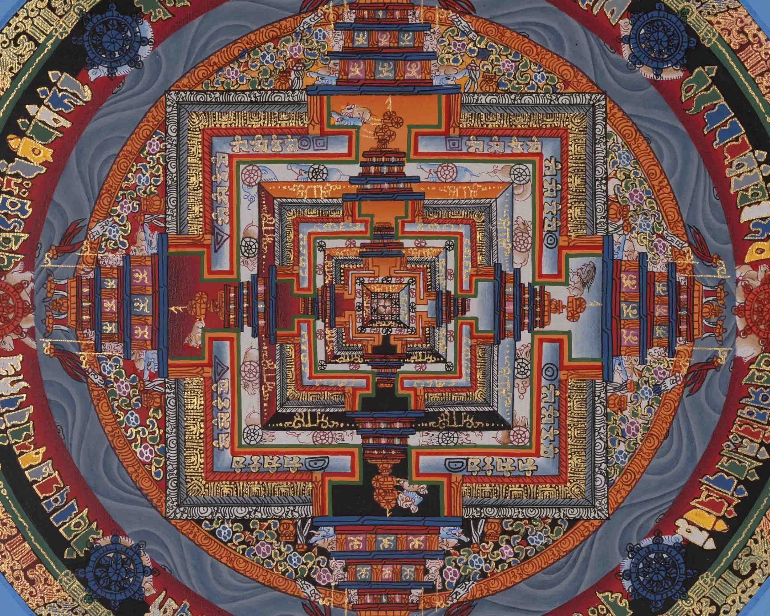 Mandala Thangka | Kalachakra Mandala | Religious Wall Decors