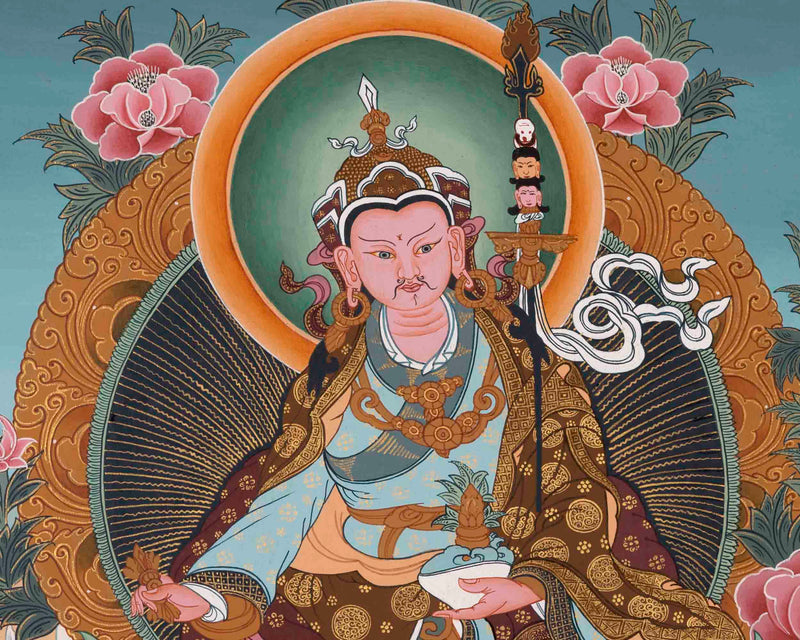 Padmasambhava Guru | Buddhist Thangka | Religious Wall Decors