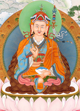 Guru Rinpoche Thangka | Tibetan Canvas Print