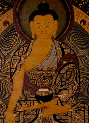 Shakyamuni Buddha Thangka | Religious Buddhist Art | Wall Decors