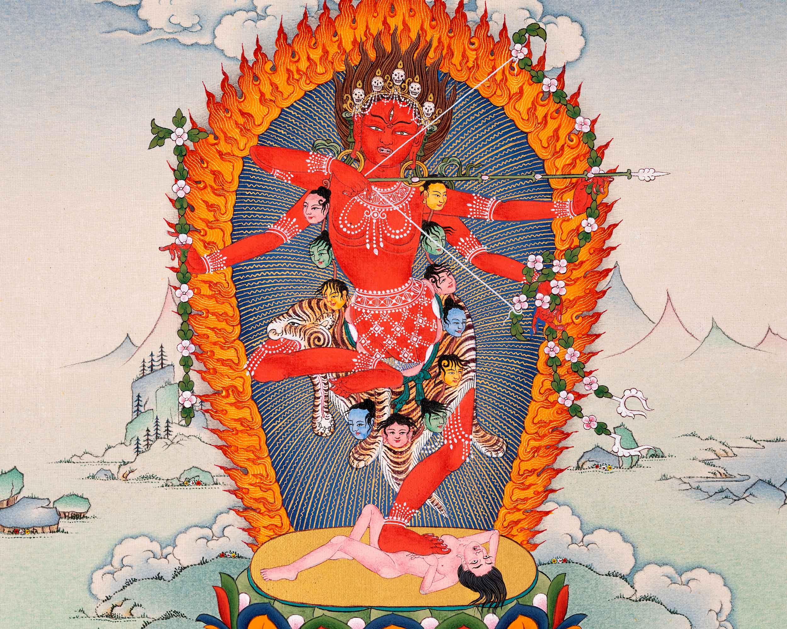 Kurukulla Dakini | Traditional Hand Painted Art