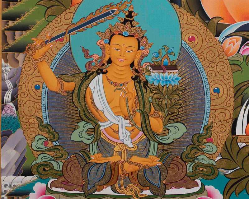 Dorje Sempa Print | Vajrasattva Thangka Print | Wall Decorations