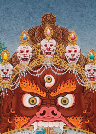 The Wheel Of Life Thangka, Tibetan Bhavachakra Mandala, Buddhist Painting