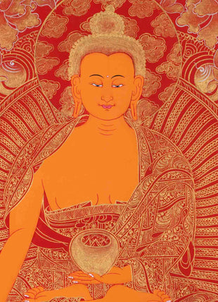 Buddha Shakyamuni Thangka | Religious Buddhist Painting | Wall Decors
