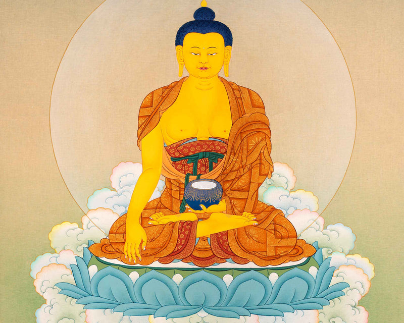 Gautam Buddha Painting | Hand Painted Historical Buddha Thangka