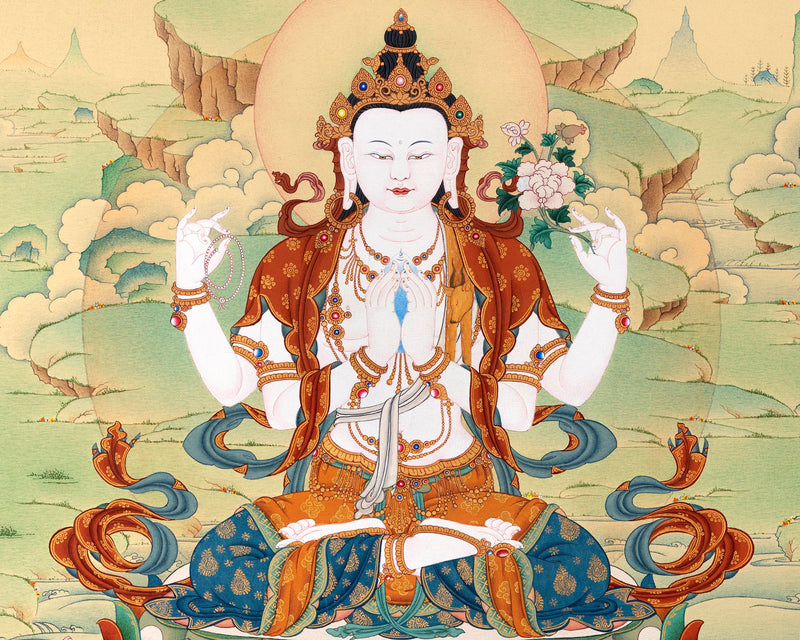 Bodhisattva Thangka Print